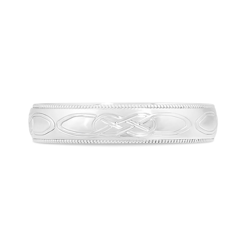 9ct White Gold 5mm Wedding Ring image number 1