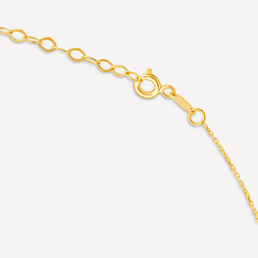 9ct Yellow Gold Small Polished Butterfly Necklet image number 4