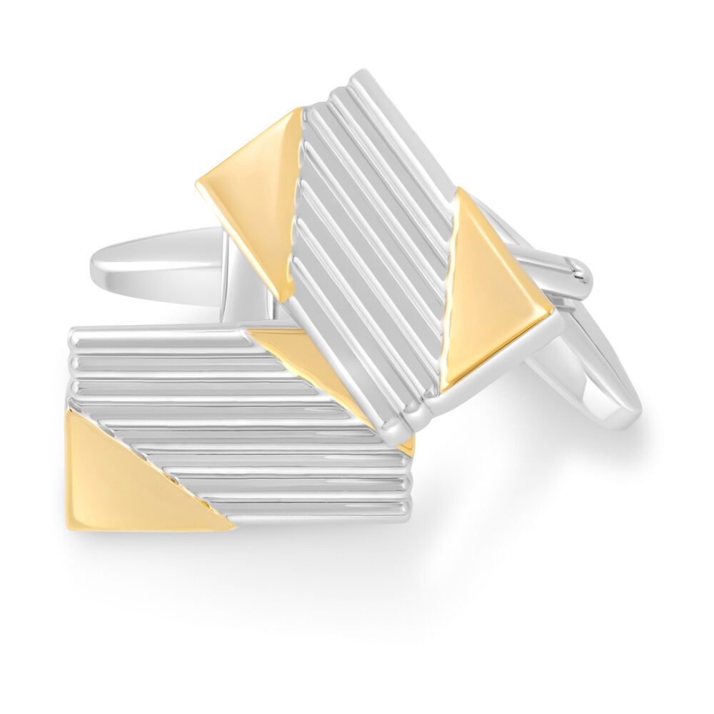 Silver-plated and Gold-plated Cufflinks image number 2