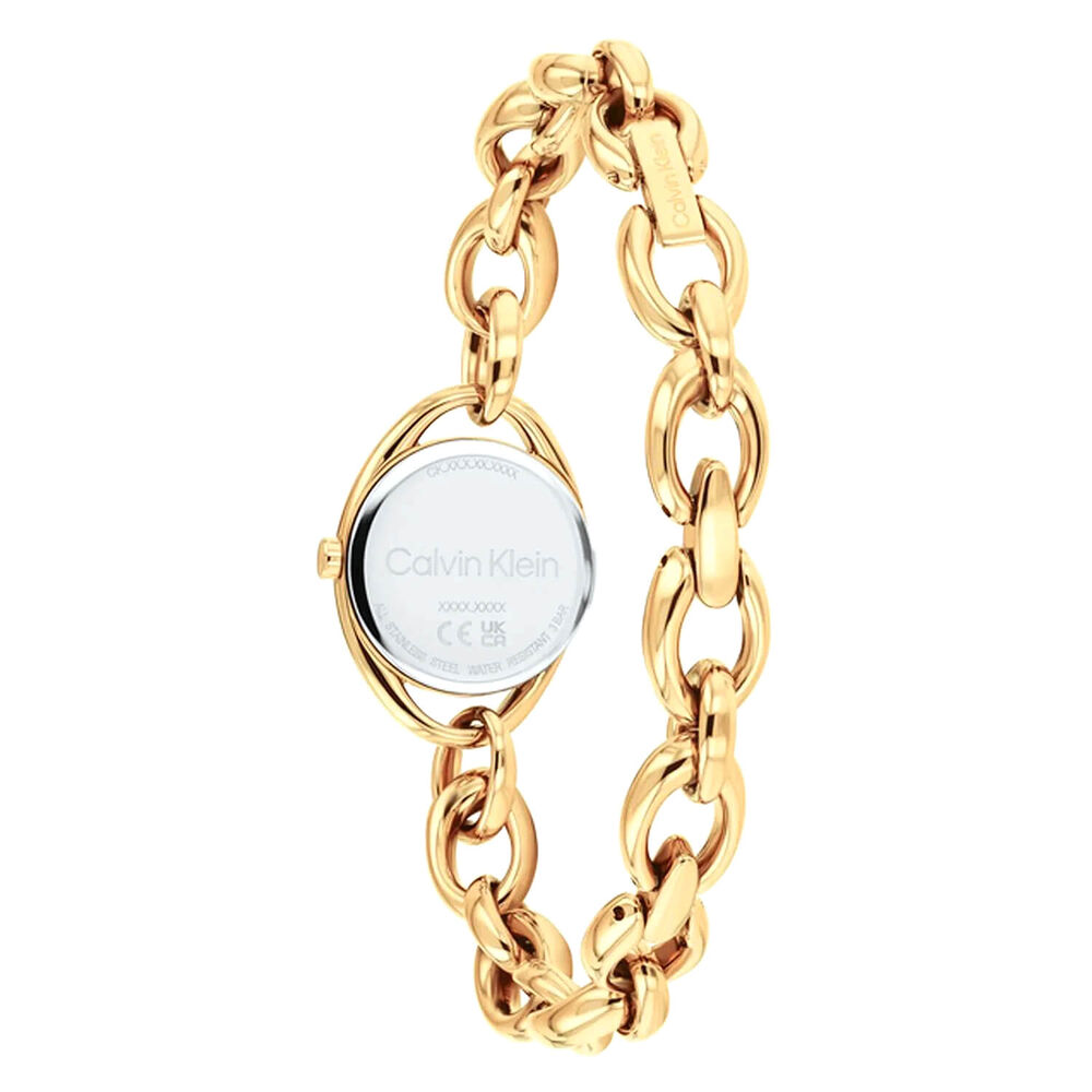 Calvin Klein Pure 21mm Gold Tone Dial Gold Tone Stainless Steel Bracelet Watch