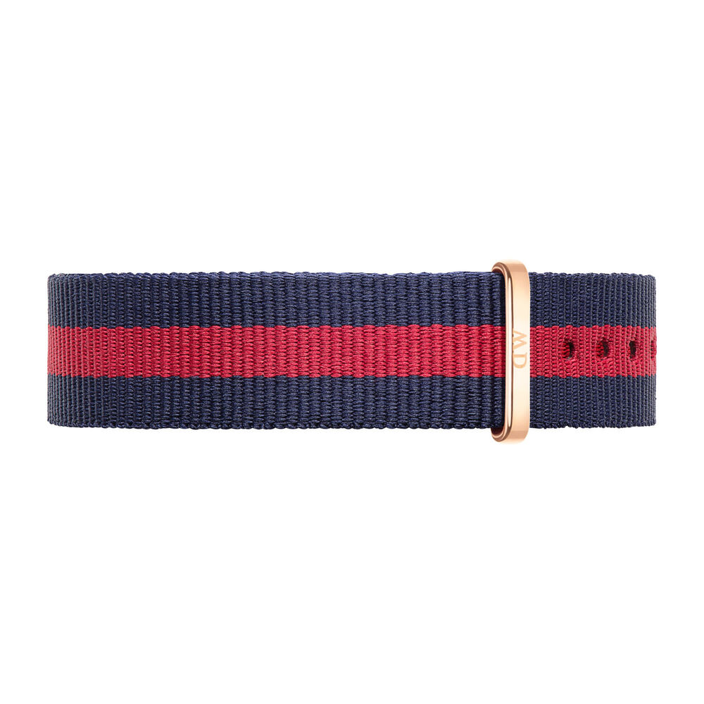 Daniel Wellington Oxford 18mm Red and Navy NATO Strap image number 0