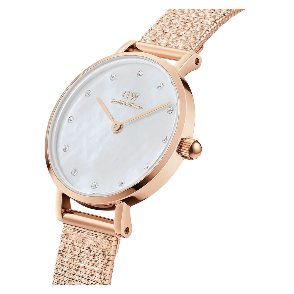 Daniel Wellington Pettite Piano 28mm White Dial Rose Gold Case Watch