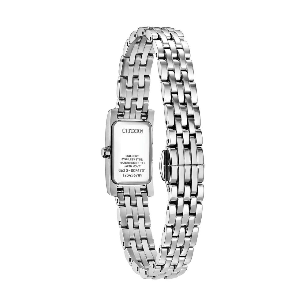 Citizen Petite Palidoro 28x14mm Pink Mother of Pearl Dial Steel Bracelet Watch image number 2