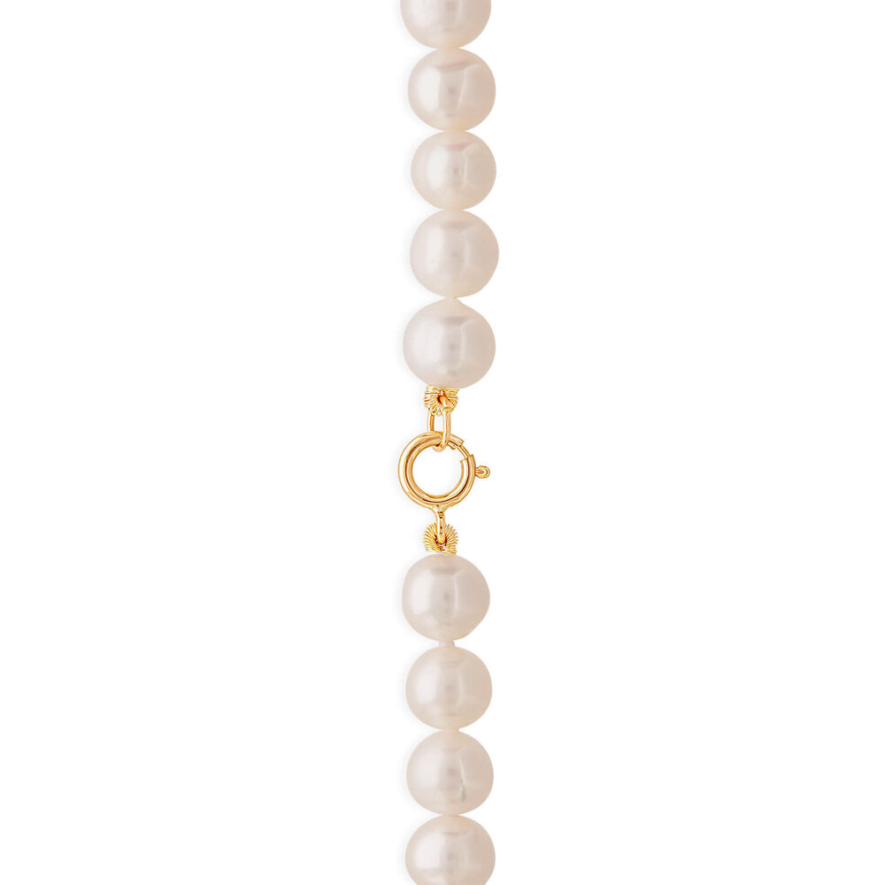 9ct Yellow Gold Freshwater Pearl Necklace image number 2