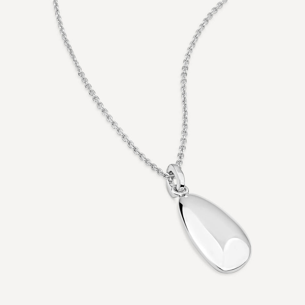 Sterling Silver Pebble Shaped Pendant image number 3