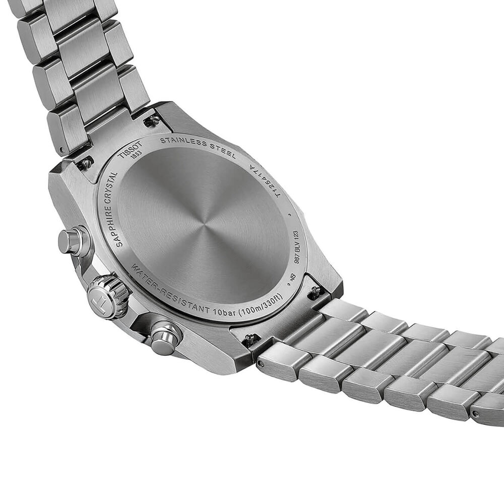 Tissot Supersport Chrono 42mm Ice Blue Dial Steel Bracelet Watch