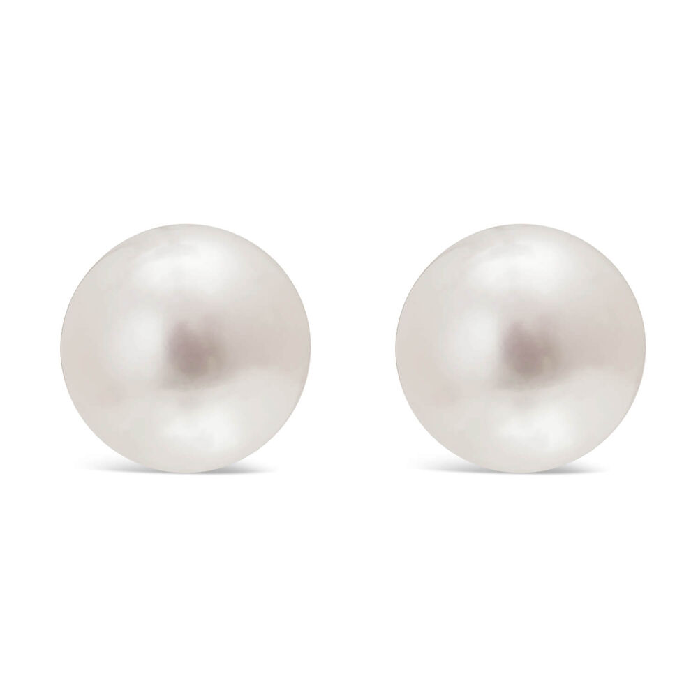 Sterling Silver Pearl Earrings image number 0