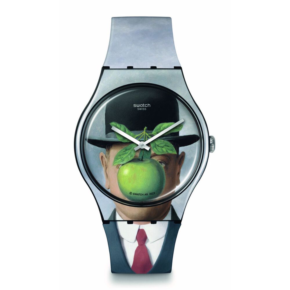 Swatch Art Journey 2023 Le Fils De L'Homme by Rene Magritte 41mm Watch