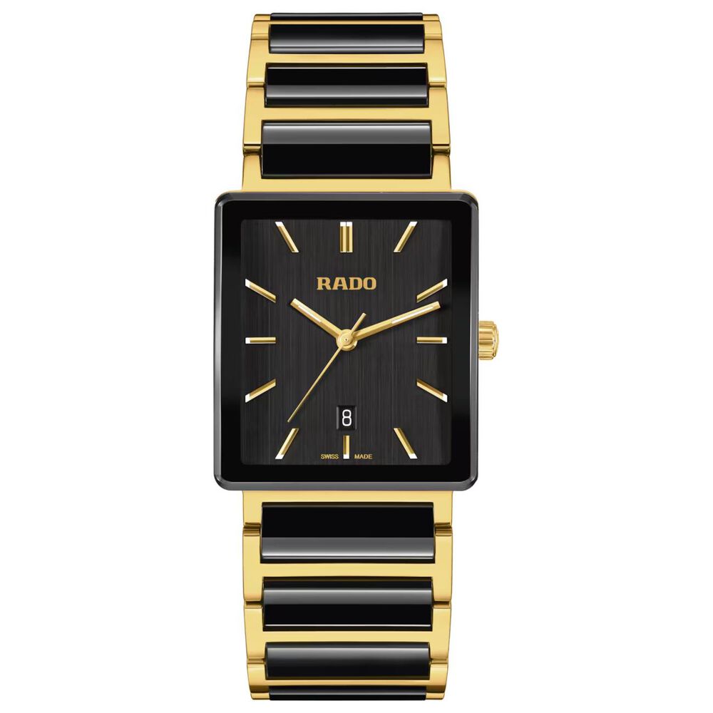Rado Integral 31.5mm Black Dial Two Tone Steel & Ceramic Bracelet Watch