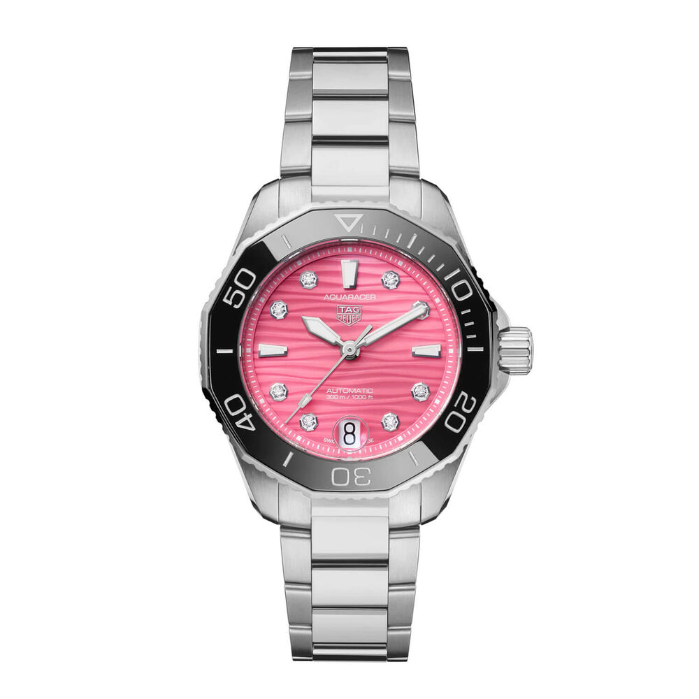 TAG Heuer Aquaracer Professional 300 36mm Pink Dial Watch image number 0