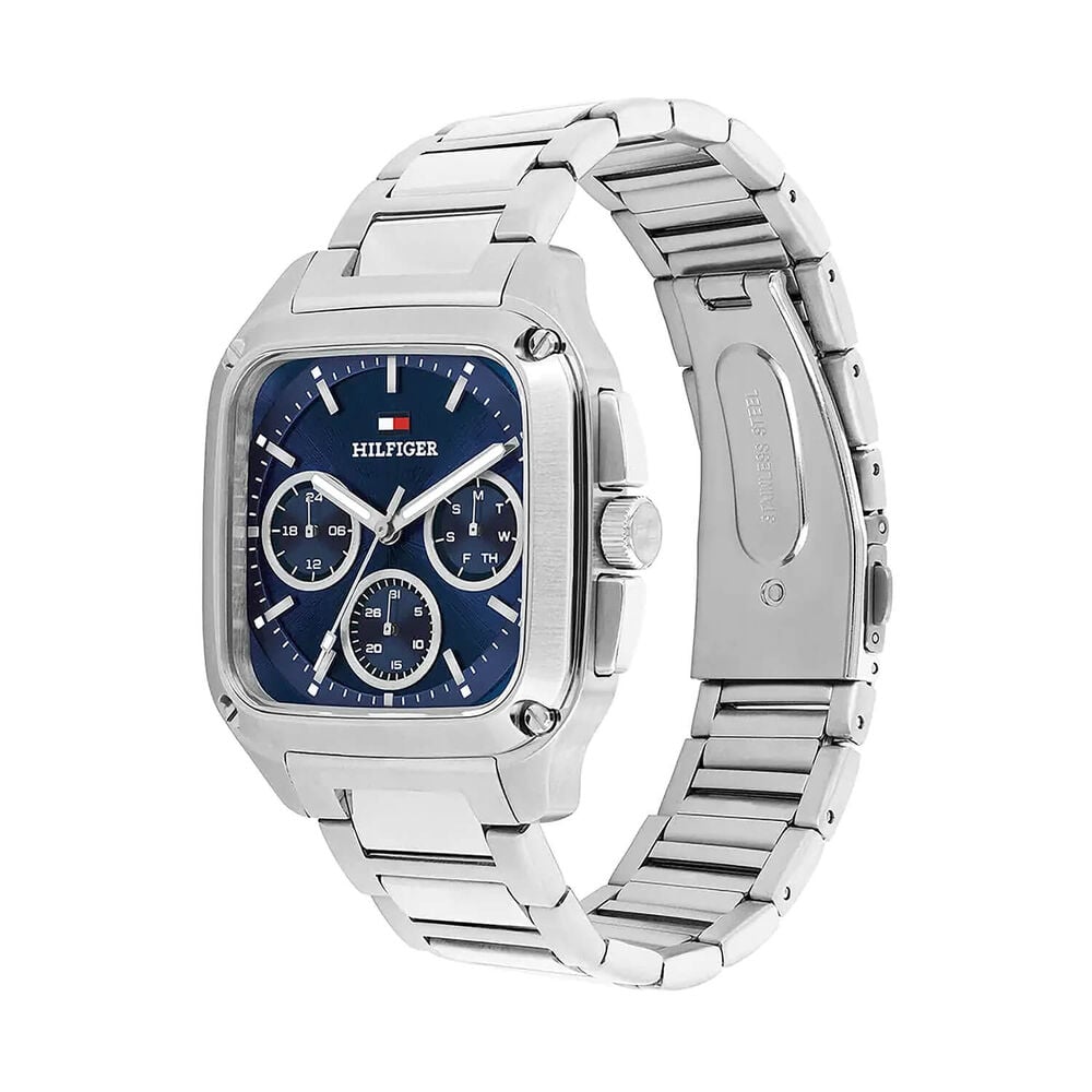 Tommy Hilfiger Herald 37 x 39mm Blue Dial Steel Case Bracelet Watch