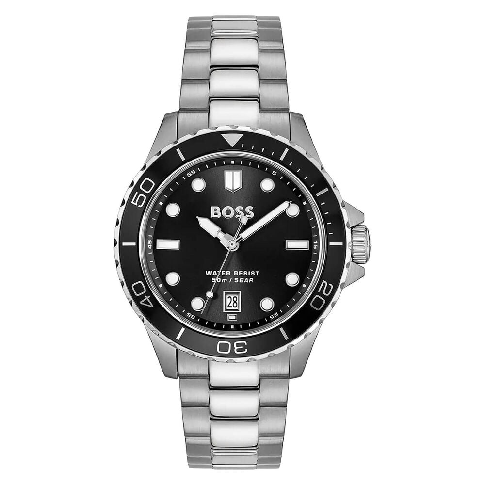 BOSS Troper Sport  41mm Black Dial Steel Bracelet Watch image number 0