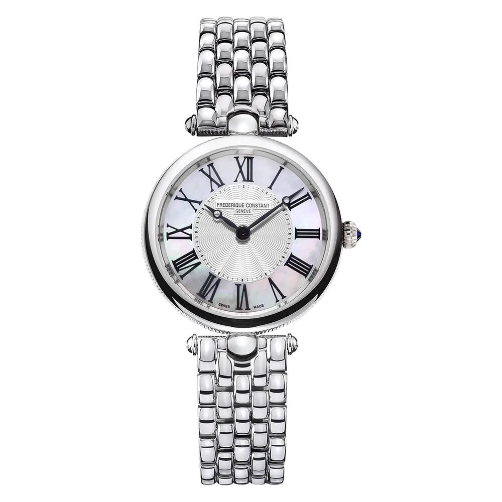 Frederique Constant Art Deco Round Quartz Mother of Dial Bracelet Watch image number 0