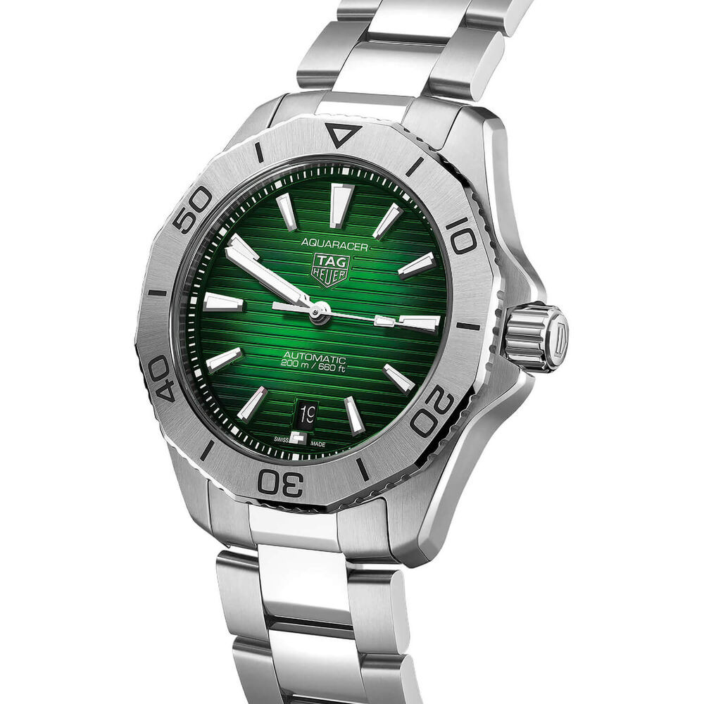 TAG Heuer Aquaracer Professional 200 Date 40mm Green Dial Stainless Steel Bracelet Watch