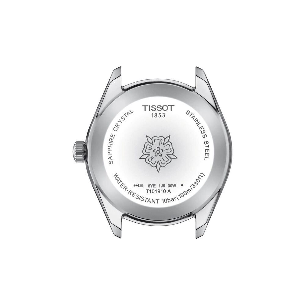 Tissot PR 100 Sport Chic 36mm Quartz Blue Dial Steel Case Bracelet Watch
