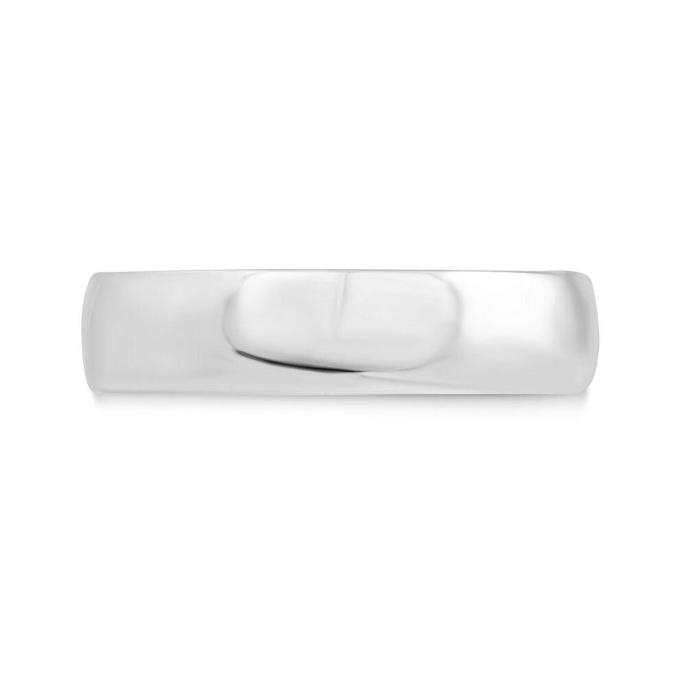 9ct White Gold 5mm Men's Wedding Ring