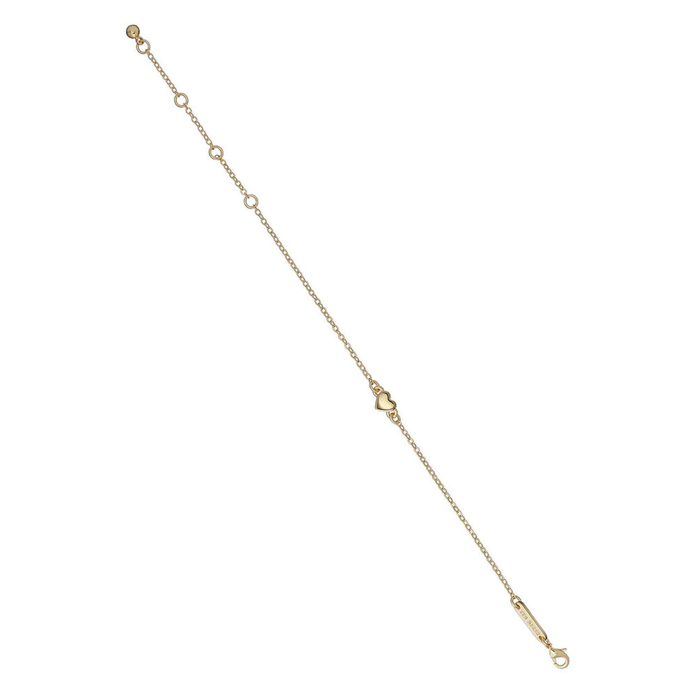 Ted Baker Harsa Yellow Gold Plated Tiny Heart Bracelet image number 1