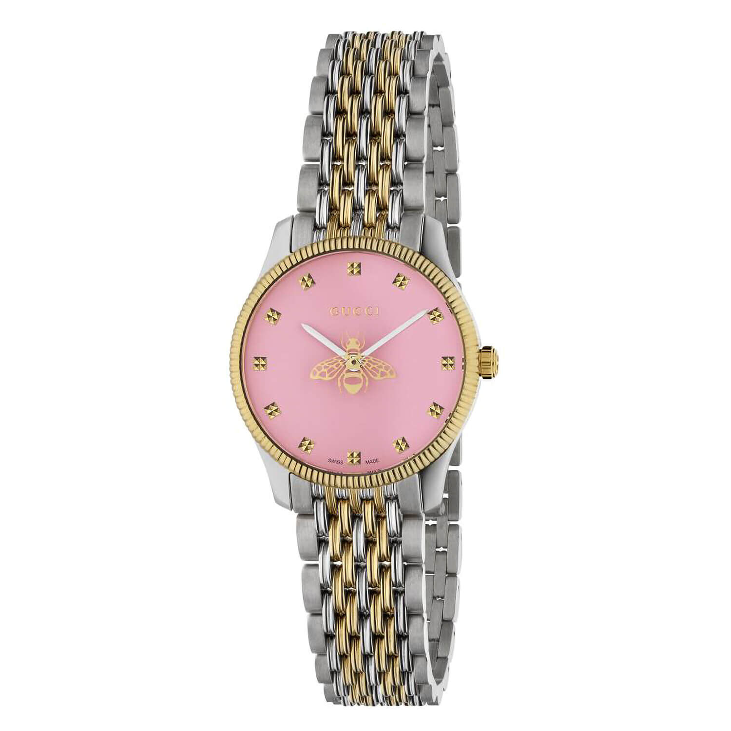 Gucci watch hot sale gold and silver