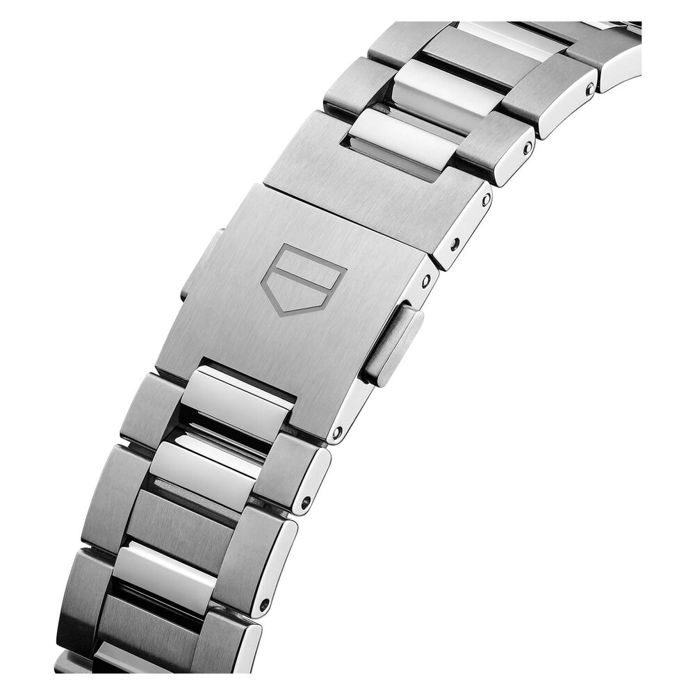 TAG Heuer Carrera Date 36mm Blue Dial Rose Gold Index Stainless Steel Bracelet Watch image number 4