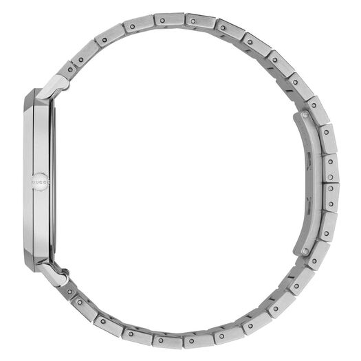 Gucci Grip GG 38mm Silver Dial Steel Bracelet Watch