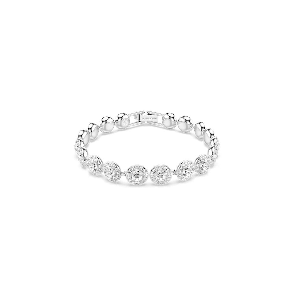 Swarovski Una Angelic Round Crystals Rhodium Plated Bracelet