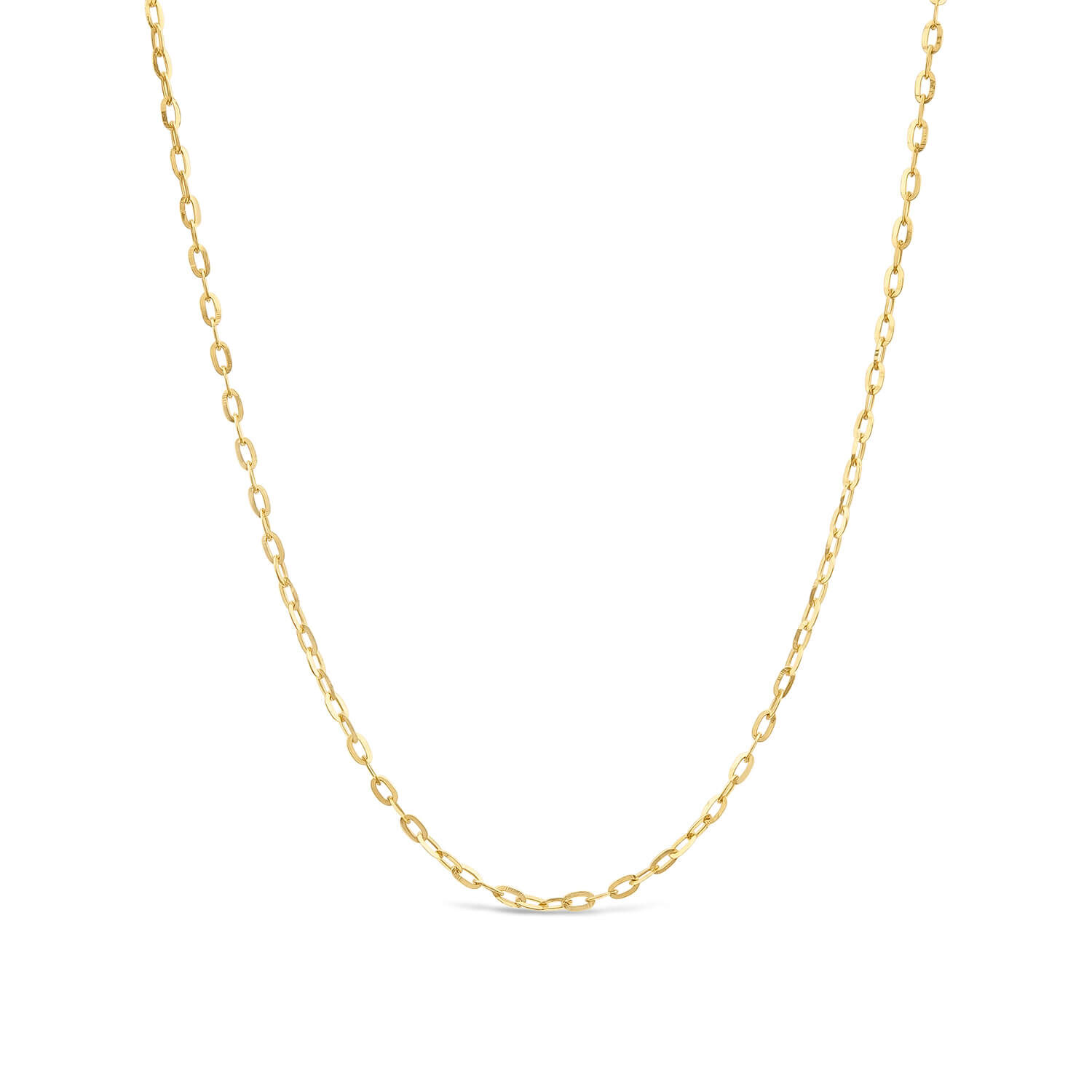 9ct Rose Gold 18 Rolo Chain Necklet