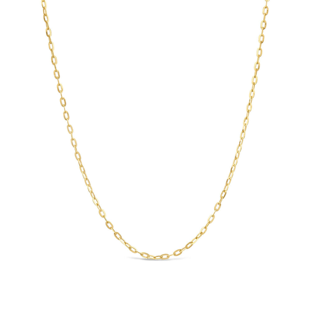 9ct Rose Gold 18' Rolo Chain Necklet