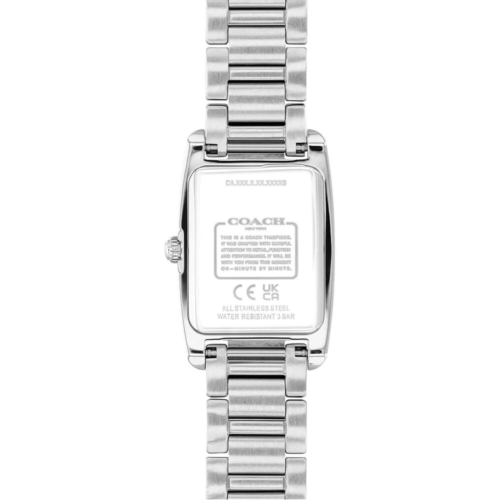 Coach Reese 24mm Silver Dial Crystal Dots Stainless Steel Bracelet Watch