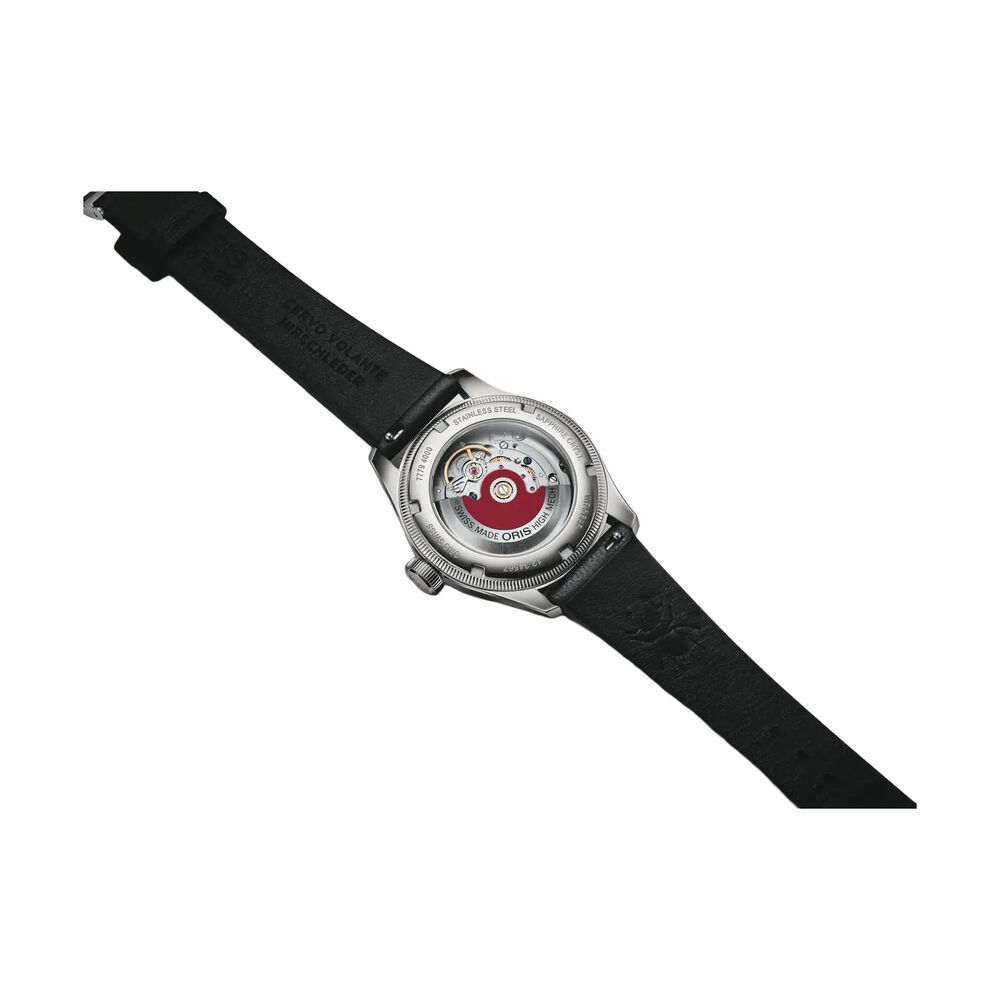 Oris Big Crown Bullseye 38mm Dial Black Leather Strap Watch image number 2