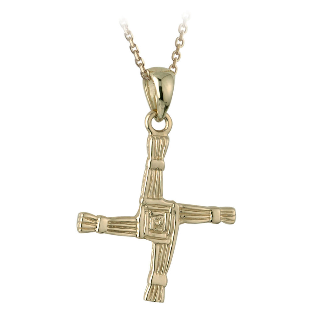 9ct Yellow Gold Pendant St. Brigid