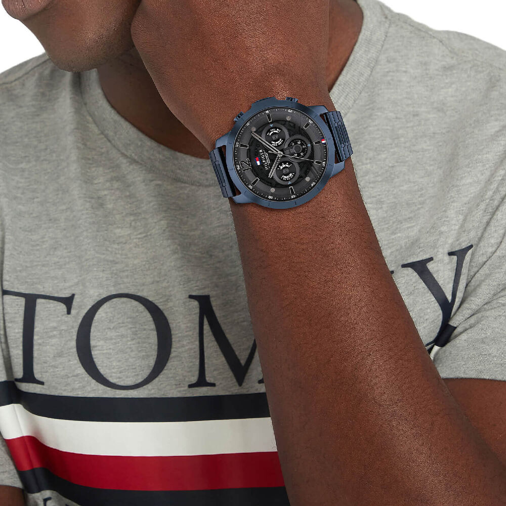 Tommy Hilfiger 50mm Blue Dial Stainless Steel Case & Bracelet image number 3