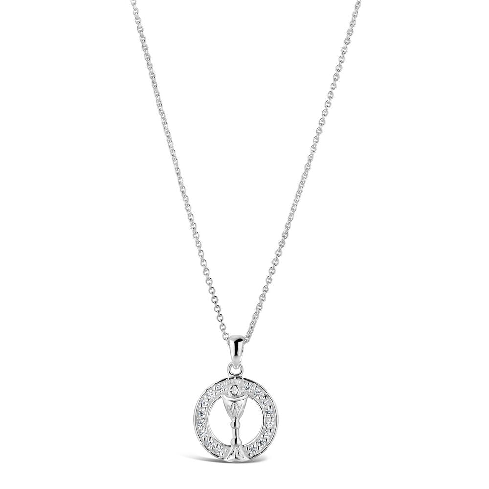 Sterling Silver Chalice Pendant (Chain Included) image number 0