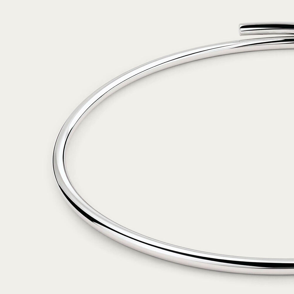Sterling Silver Polished Two Piece Bangle
