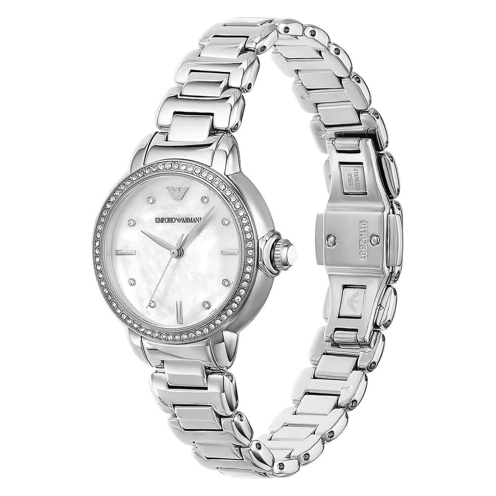 Emporio Armani Mia 32mm MOP Dial Steel Bracelet Watch