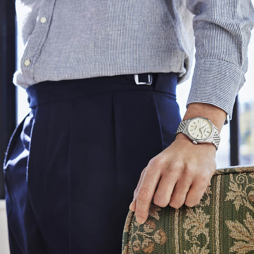 Seiko Presage Classic Series 'Shiro-iro' 40mm White Dial Steel Bracelet Watch image number 9