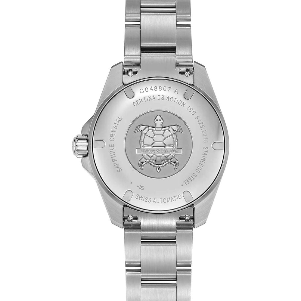 Certina DS Action Diver Powermatic 80 38mm Green Dial Steel Bracelet Watch image number 2