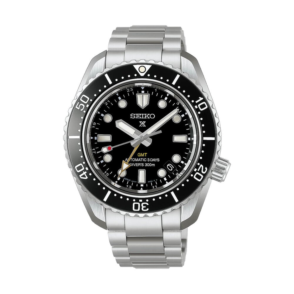 Seiko Propex 1968 Heritage Diver's GMT 42mm Black Dial Stainless Steel Bracelet Watch