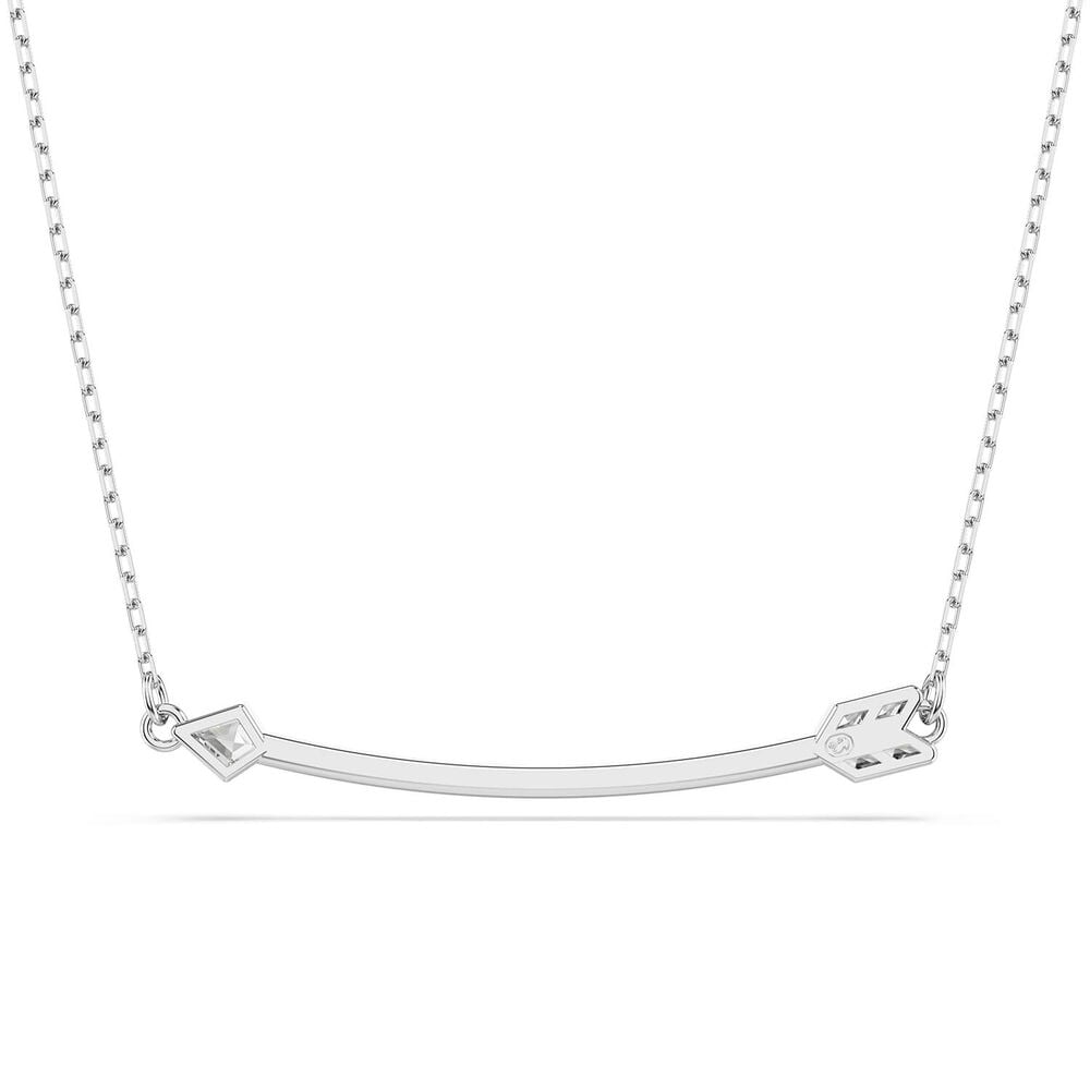 Swarovski Idyllia Crystals & Cubic Zirconia Rhodium Plated Arrow Pendant