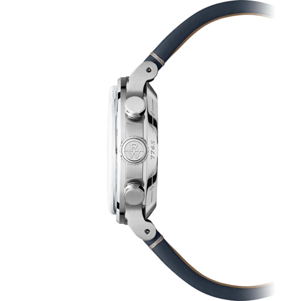 Raymond Weil Millesime Automatic Chronograph 39.5mm Midnight Blue Dial Leather Strap Watch image number 2