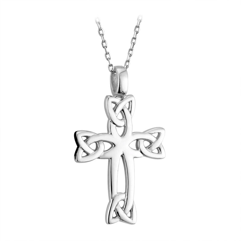 Celtic Cross Necklace Sterling Silver 24