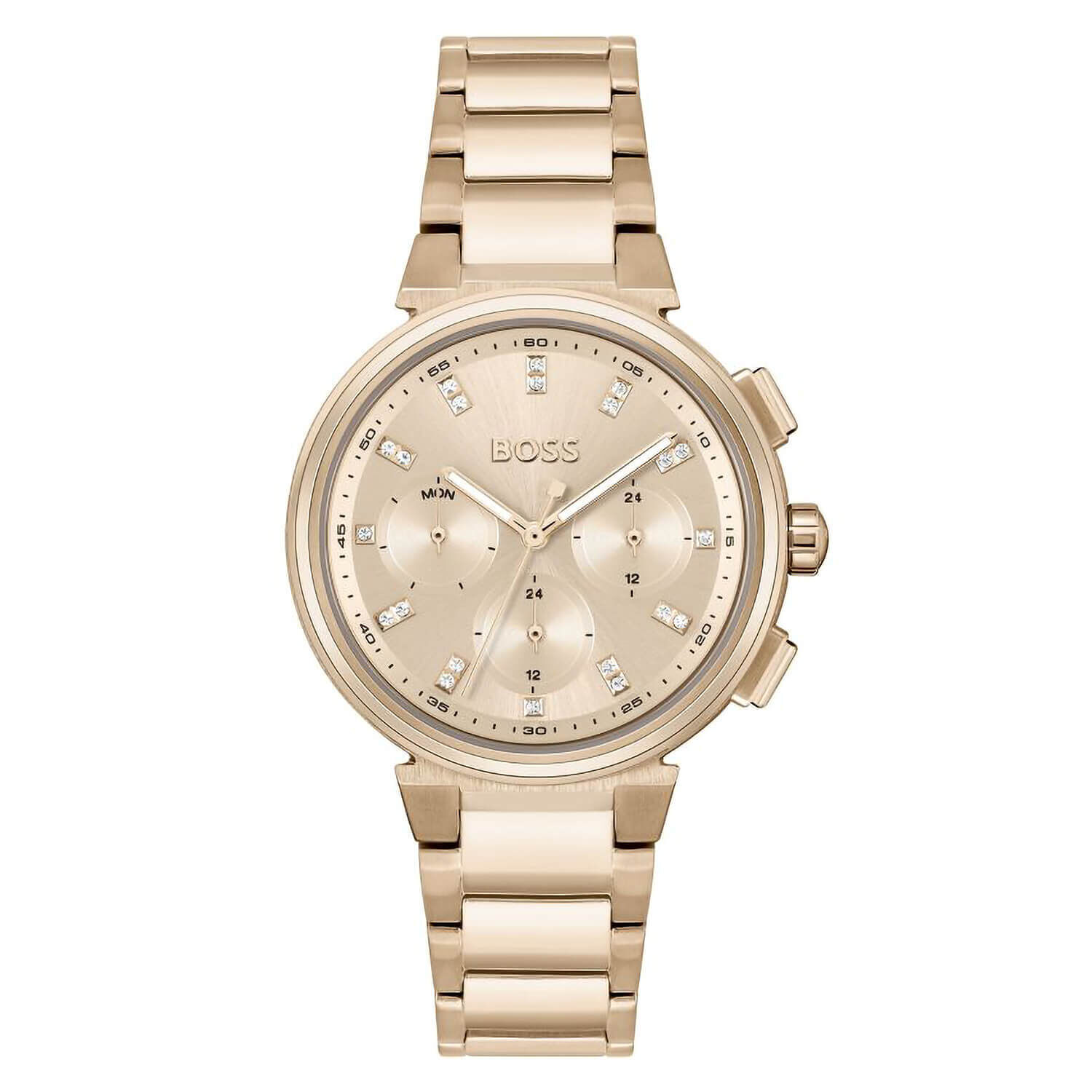 Hugo boss chronograph rose gold outlet