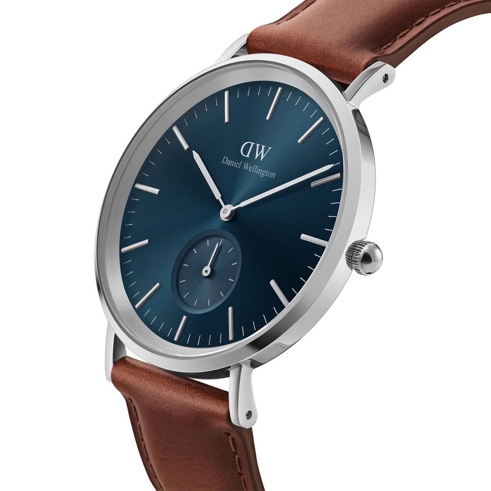 Daniel Wellington Classic 40mm Multi-Eye St Mawes Arctic Dial Brown Leather Strap Watch