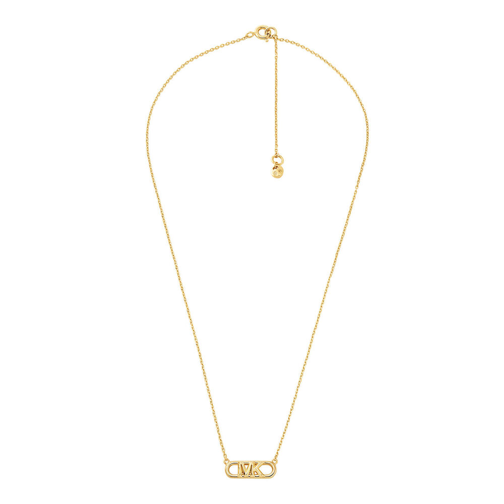 Michael Kors Statement Link Yellow Gold Plated Pendant image number 0