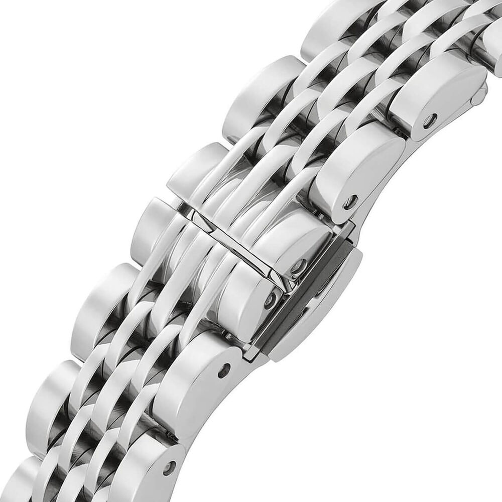 Emporio Armani Gianni T-Bar 28mm Mother of Pearl Dial Stainless Steel Bracelet Watch