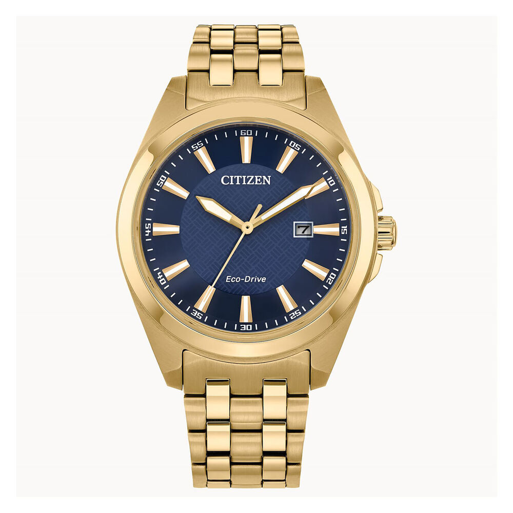 Citizen Eco Drive Peyten 41mm Blue Dial Steel Bracelet Watch image number 0