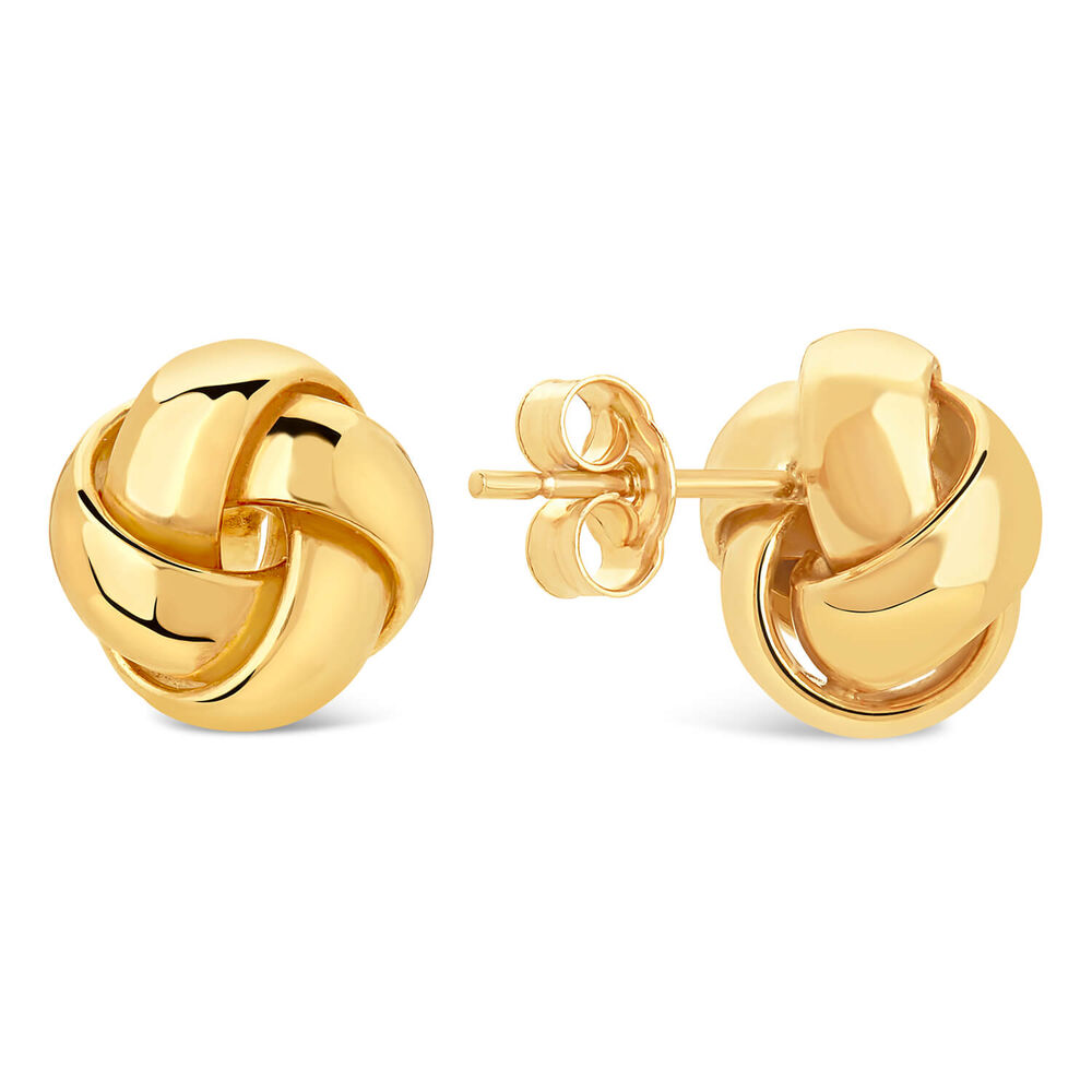 9ct Gold Stud Earring image number 2