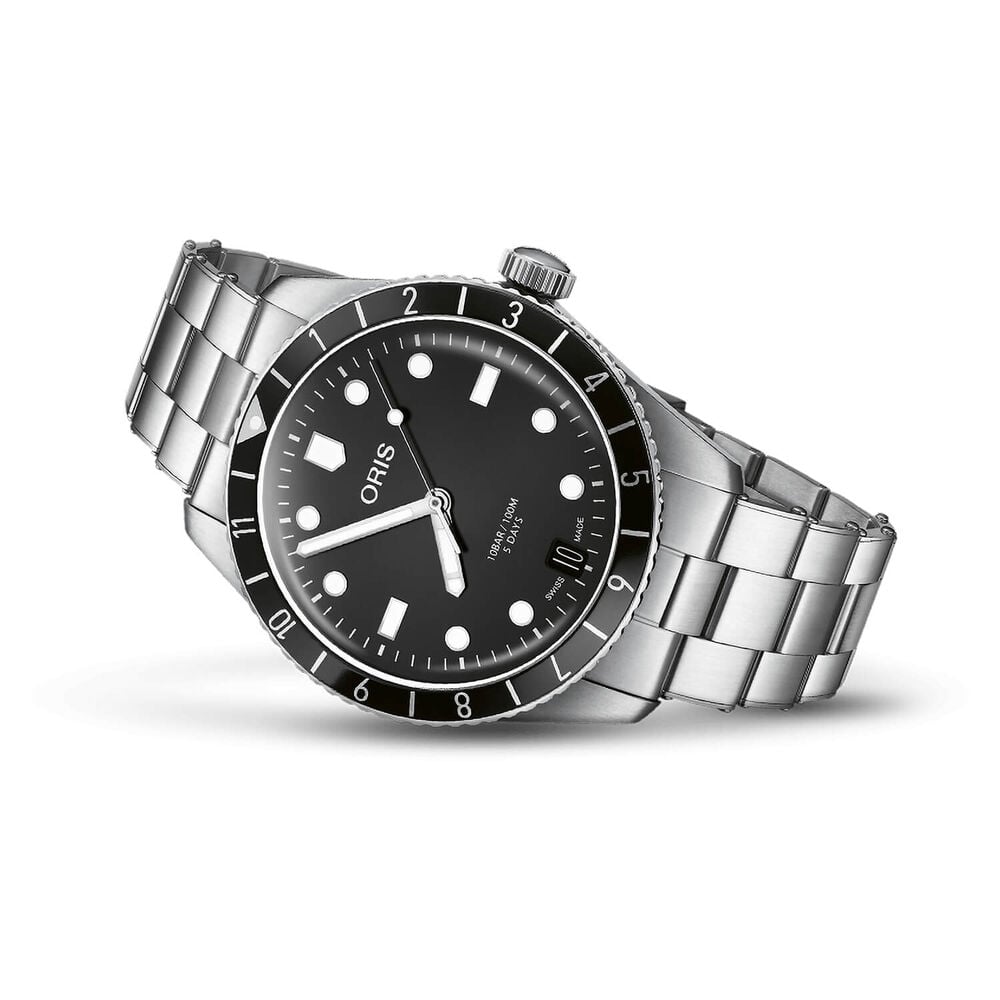 Oris Divers Sixty-Five 40mm Black Dial Bracelet Watch