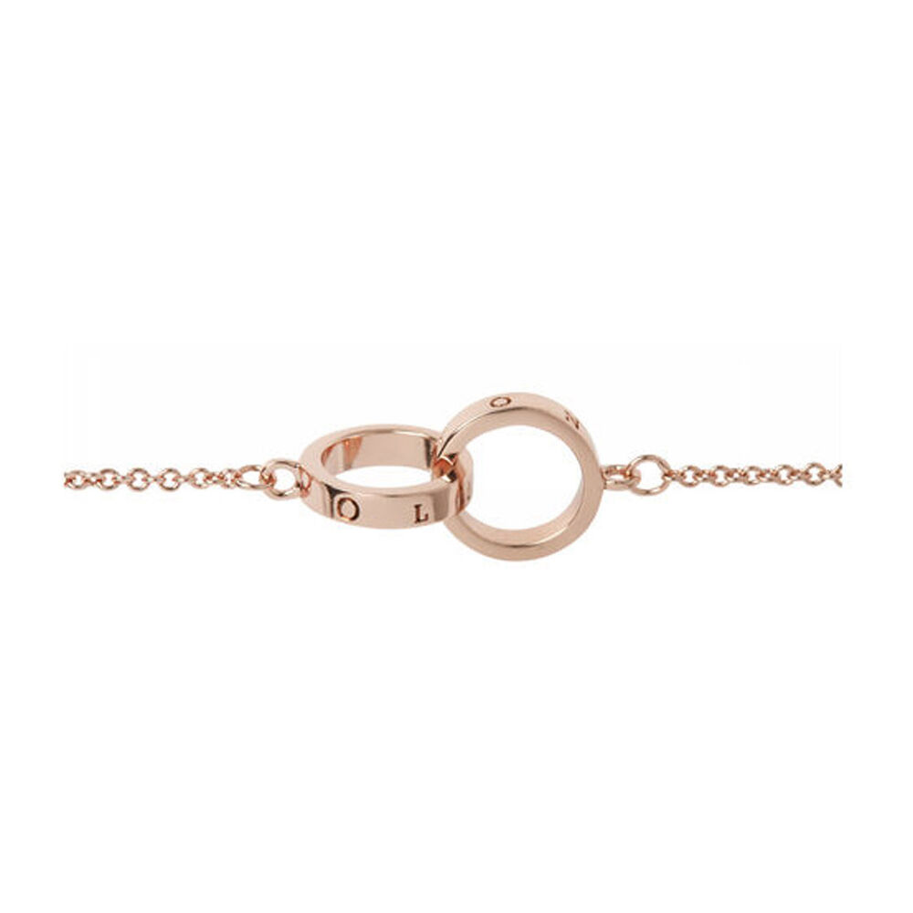 Olivia Burton Quality The Classics Double Ring Rose Gold Bracelet