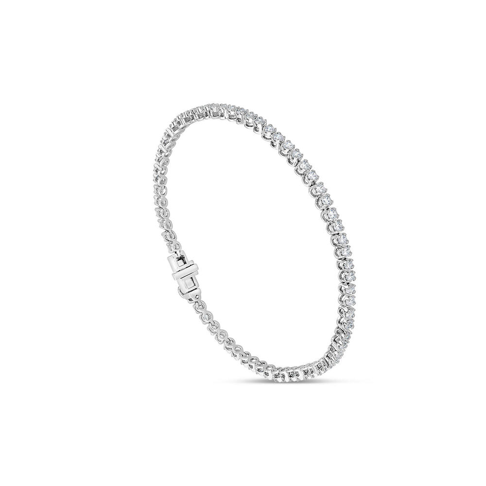 9ct White Gold 2.00ct Diamond Tennis Bracelet
