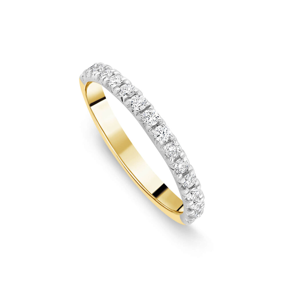 Born 18ct Yellow Gold 0.30ct Claw Set Diamond Wedding Ring image number 0